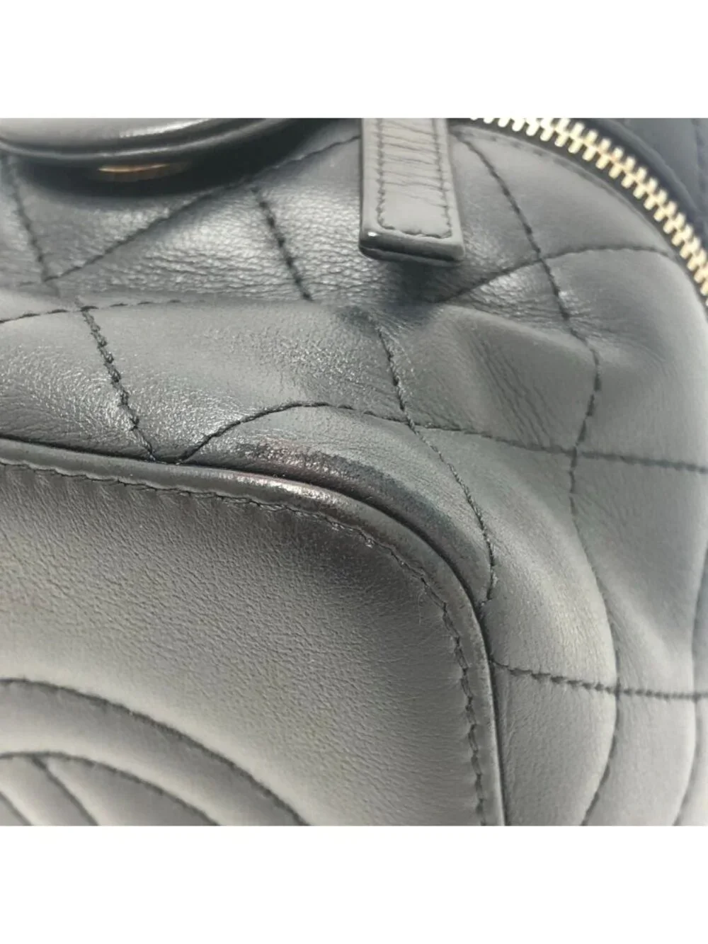 Chanel Shoulder Bag CC Logo Lambskin Black